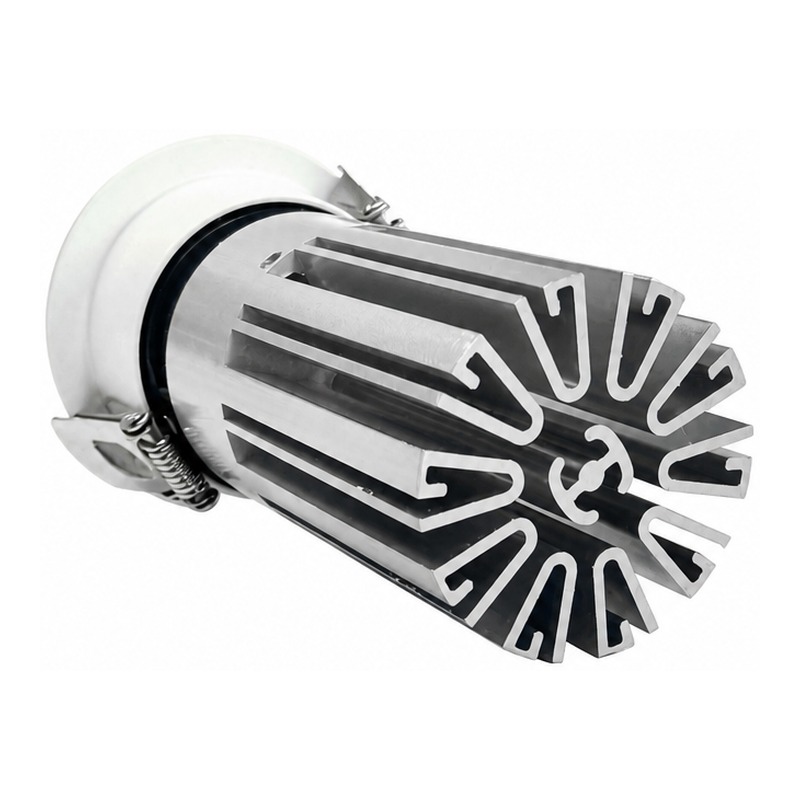 2.5-inch Aluminum LED Downlight Housing Kit Model 6203, white-black Finish, High Heat Dissipation Ceiling Light Shell