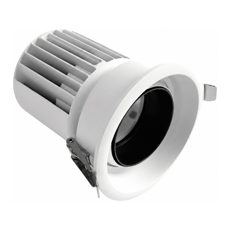 4inch Aluminum LED Downlight Housing Kit Model 6206A, round 32w, Angle 4 View