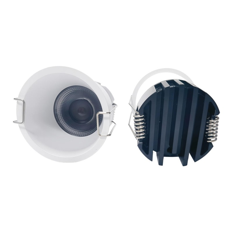 4inch Aluminum LED Downlight Housing Kit Model 6101, round 25w, Angle 3 View