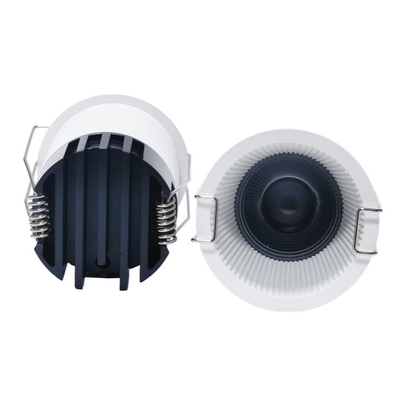 4inch Aluminum LED Downlight Housing Kit Model 6102, round 25w, Angle 3 View