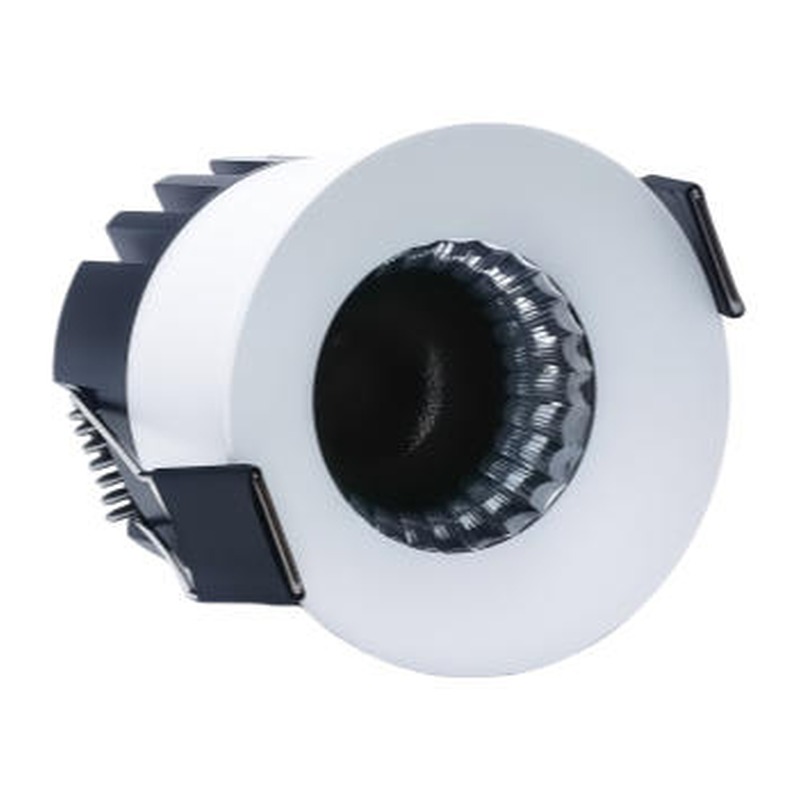 3-inch Aluminum LED Downlight Housing Kit Model 6103, white-black Finish, High Heat Dissipation Ceiling Light Shell