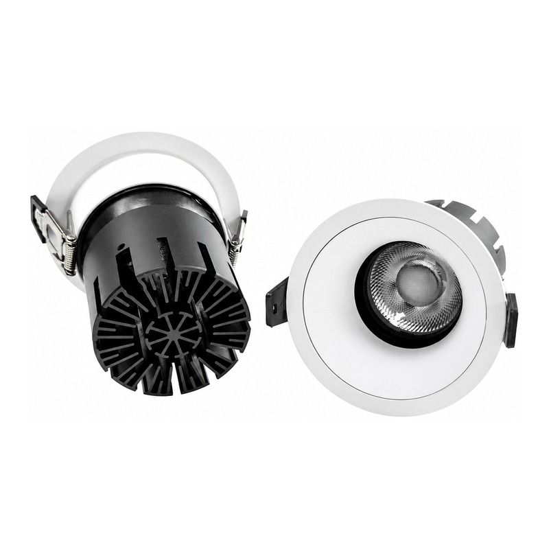 3inch Aluminum LED Downlight Housing Kit Model 6201, round 35w, Angle 2 View