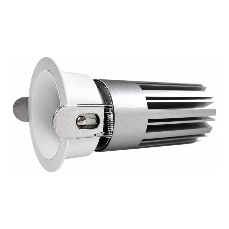 2.5inch Aluminum LED Downlight Housing Kit Model 6203, round 20w, Angle 3 View