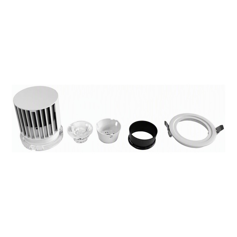 8inch Aluminum LED Downlight Housing Kit Model 6206, round 40w, Angle 1 View