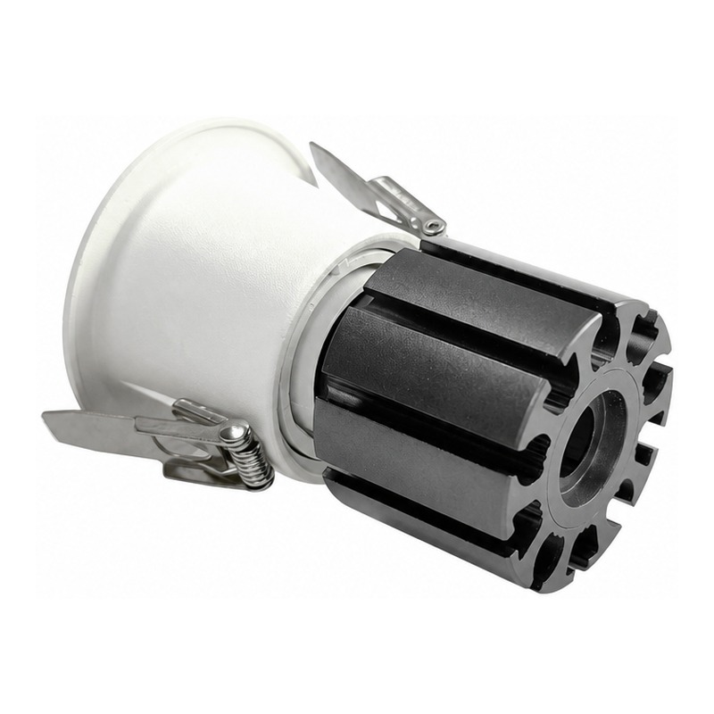 4inch Aluminum LED Downlight Housing Kit Model 6208, round 60w, Angle 2 View