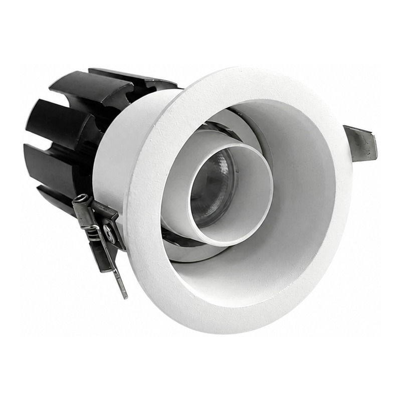 4inch Aluminum LED Downlight Housing Kit Model 6208, round 60w, Angle 3 View