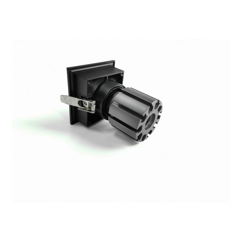 4inch Aluminum LED Downlight Housing Kit Model 6209, square 60w, Angle 3 View