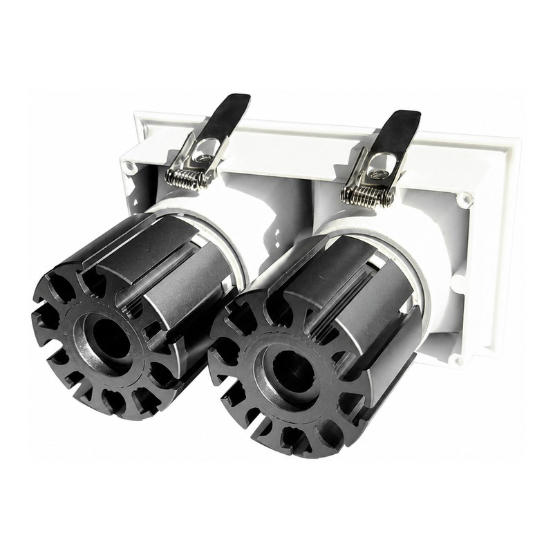 4inch Aluminum LED Downlight Housing Kit Model 6210, round 65w, Angle 4 View
