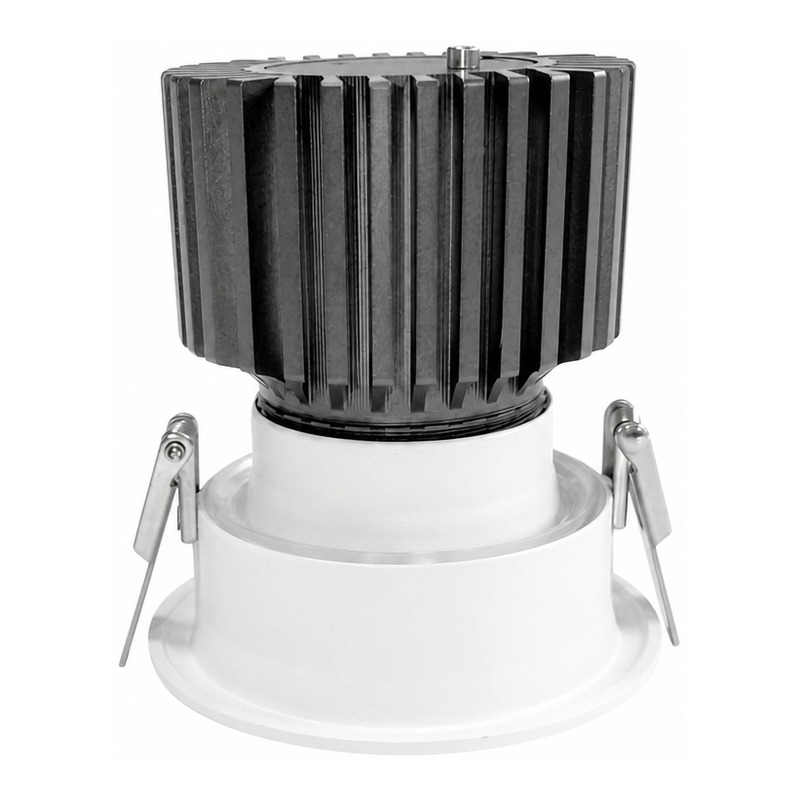 4inch Aluminum LED Downlight Housing Kit Model 6211, square 50w, Angle 3 View