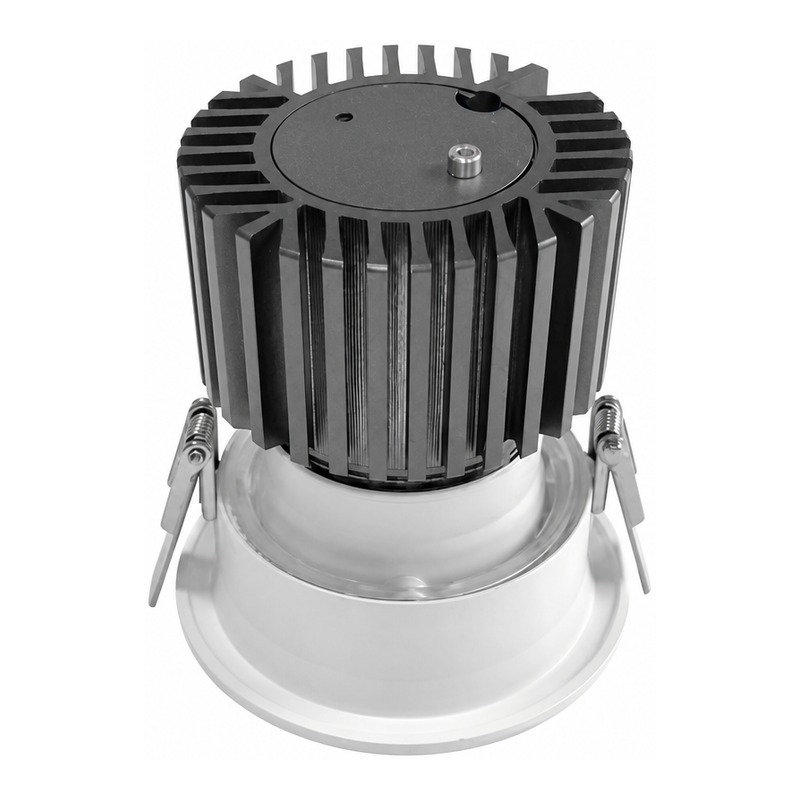 4inch Aluminum LED Downlight Housing Kit Model 6211, square 50w, Angle 4 View