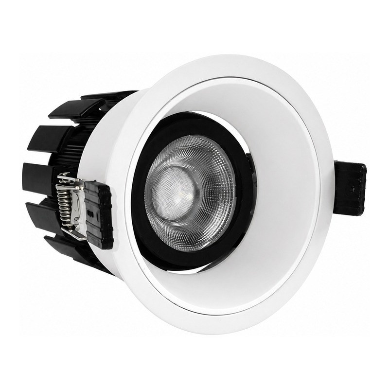 4inch Aluminum LED Downlight Housing Kit Model 6215, round 30w, Angle 3 View