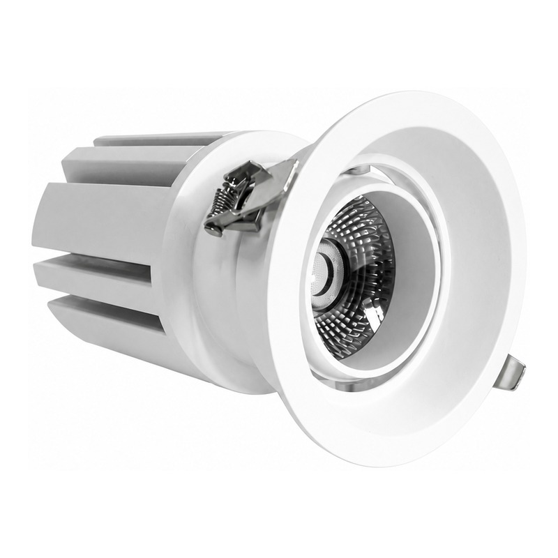 4inch Aluminum LED Downlight Housing Kit Model 6216, round 35w, Angle 1 View